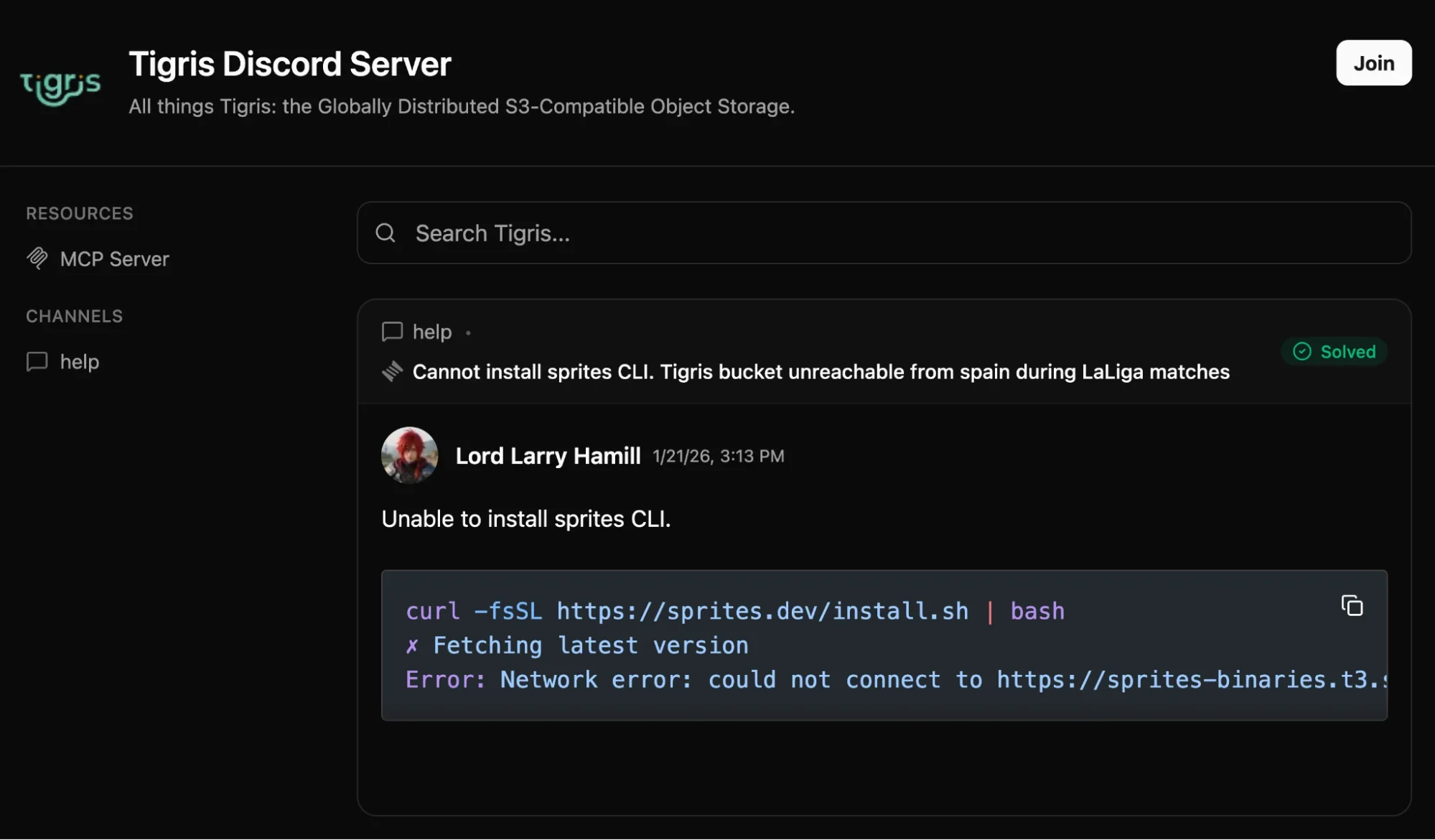 Answer Overflow Q&A browsing interface