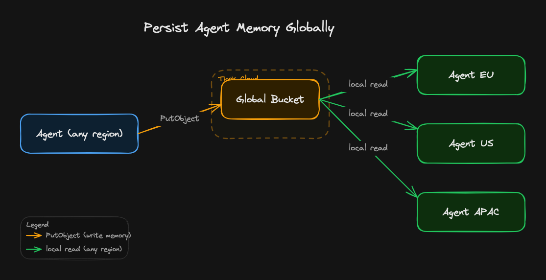 Persist agent memory globally