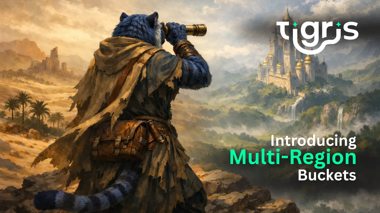 Hero image for the Multi-Region and Dual-Region buckets announcement blog post